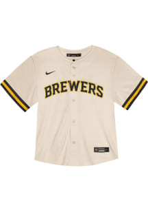 Nike Milwaukee Brewers Baby White Home Game Blank Jersey Baseball Jersey