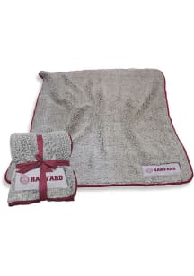 Harvard Crimson Frosty Sherpa Fleece Blanket - Maroon