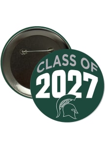 Michigan State Spartans 3" Class of 2027 Button - Green