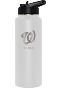 Washington Nationals Dad 34oz Stainless Steel Bottle - White