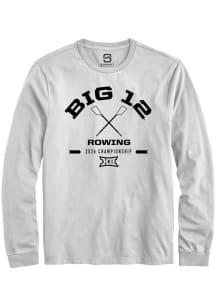 Summit Sportswear Big 12 White 2026 Rowing Championship Long Sleeve T Shirt