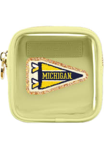 Michigan Wolverines Mini Pouch Front Womens Clear Tote
