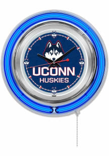 UConn Huskies Double Neon Wall Clock