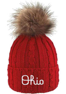 LogoFit Ohio State Buckeyes Red Alps Womens Knit Hat