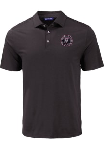 Cutter and Buck Inter Miami CF Mens Black Coastline Eco Short Sleeve Polo