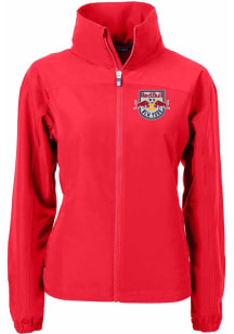 Cutter and Buck New York Red Bulls Womens Red Charter Eco Light Weight Jacket