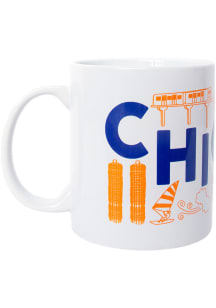Chicago City Icons 11 oz. Ceramic Mug - White
