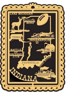 Indiana Landmarks Brass Ornament