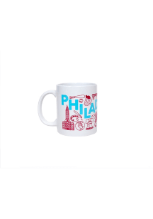 Philadelphia City Icons 11 oz. Ceramic Mug - White