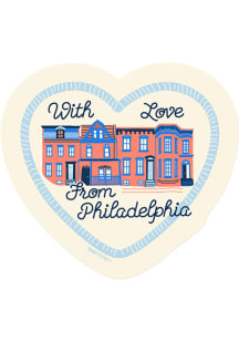 Philadelphia Local Iconic Designs Stickers - Blue