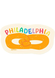 Philadelphia Local Iconic Designs Stickers - Brown