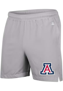Champion Arizona Wildcats Mens Grey Heather Woven Shorts