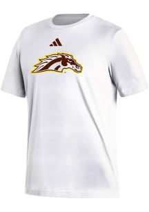 Adidas Western Michigan Broncos White Primary Bronco Short Sleeve T Shirt
