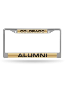 Colorado Buffaloes Chrome Laser Alumni License Plate Frame - Black