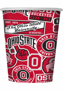 Ohio State Buckeyes 12oz 25pk Disposable Cups