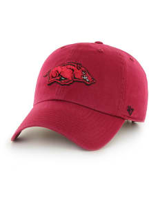 47 Arkansas Razorbacks Baby Clean Up Adjustable Hat - Cardinal