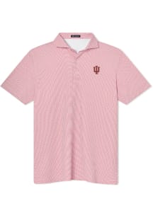 Turtleson Indiana Hoosiers Mens Crimson Ozzie Short Sleeve Fashion Polo
