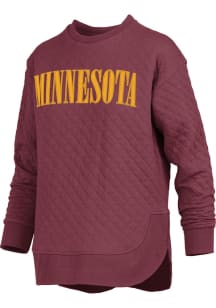 Pressbox Minnesota Golden Gophers Womens  Pasadena Crew Sweatshirt