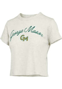 Pressbox George Mason University Womens Grey Arch Script Short Sleeve T-Shirt