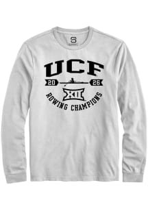 Summit Sportswear UCF Knights White Big 12 2026 Rowing Champions Long Sleeve T Shirt