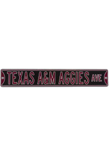 Texas A&M Aggies Ave 6 x 36 Sign - Black