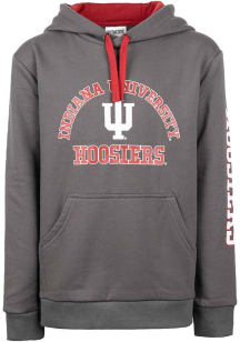 Indiana Hoosiers Youth  Primary Logo Long Sleeve Hoodie