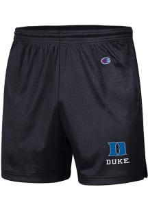 Champion Duke Blue Devils Mens Black Iron Logo Shorts