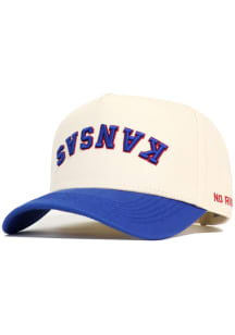 No Rivals Kansas Jayhawks Upside Down KANSAS Adjustable Hat - Ivory