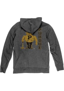 Blue 84 Purdue Boilermakers Mens Black Front Back Laguna Long Sleeve Full Zip Jacket