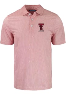 Cutter and Buck Texas Tech Red Raiders Mens Red Symmetry Short Sleeve Polo