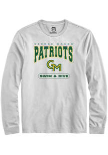 Summit Sportswear George Mason University White Swim & Dive Long Sleeve T Shirt