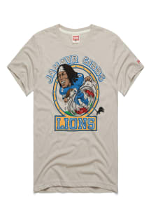 Jahmyr Gibbs Detroit Lions White Front graphic Short Sleeve Fashion Player T Shirt