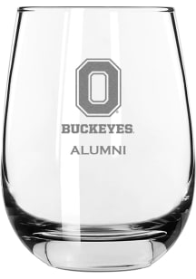 Ohio State Buckeyes Alumni 15oz Stemless Wine Glass - White