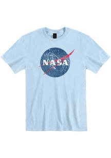 Houston Blue NASA Logo Short Sleeve Fashion T Shirt