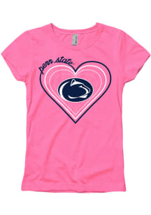 Penn State Nittany Lions Girls Navy Blue  Short Sleeve Tee