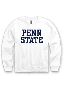 Penn State Nittany Lions Mens White  Long Sleeve Crew Sweatshirt