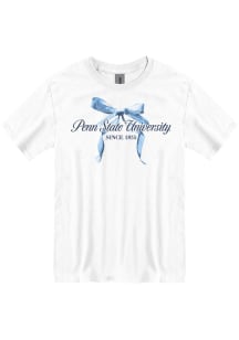 Penn State Nittany Lions Womens White Bow Short Sleeve T-Shirt
