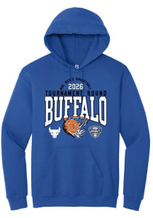 Summit Sportswear Buffalo Bulls Mens Blue MAC 2026 MBB Tournament Bound Long Sleeve Hoodie