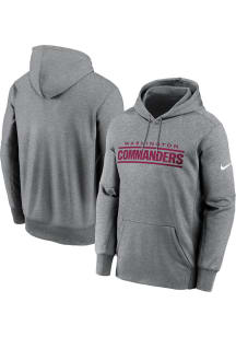 Nike Washington Commanders Mens Ash Wordmark Hood