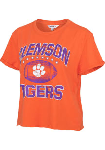 Clemson Tigers Womens Orange Primetime Short Sleeve T-Shirt