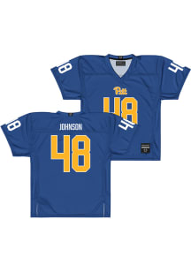 Desmond Johnson  Campus Ink Pitt Panthers Blue NIL Football Jersey