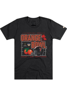 Homefield Texas Tech Red Raiders Black 2026 Orange Bowl Short Sleeve T Shirt