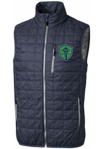Cutter and Buck Seattle Sounders FC Big and Tall Anthracite Rainier PrimaLoft Mens Vest