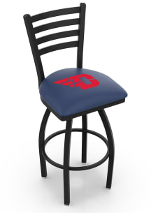 Dayton Flyers High Back Swivel Pub Stool - Black