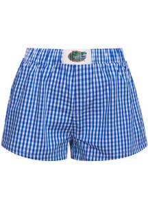 Hype and Vice Florida Gators Womens Blue Gingham Shorts