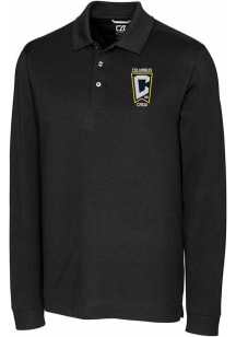 Cutter and Buck Columbus Crew Black Advantage Pique Big and Tall Polo
