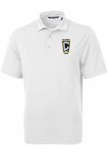 Cutter and Buck Columbus Crew White Virtue Eco Pique Big and Tall Polo