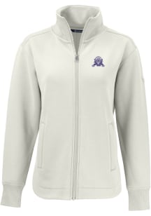 Cutter and Buck Northwestern Wildcats Womens White Vault Roam Light Weight Jacket