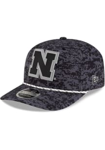 New Era Nebraska Cornhuskers Tonal Camo Rope 9SEVENTY SS Adjustable Hat - Black