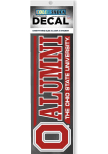 Ohio State Buckeyes Block Alumni Auto Decal - Red
